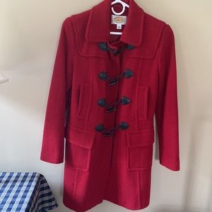 Vintage Talbots Red Duffle/Toggle Coat 4